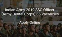 Apply for SSC Officers post in Army Dental Corps 